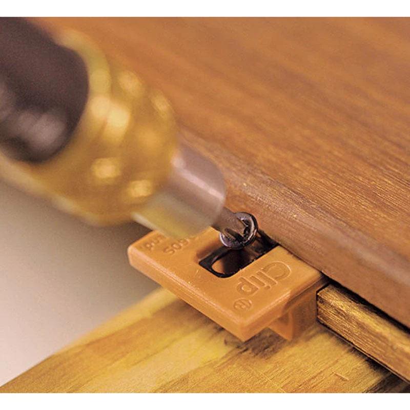 ExtremeKD Ipe Clip Hidden Deck Fastener Kit, (1050 pcs), Brown